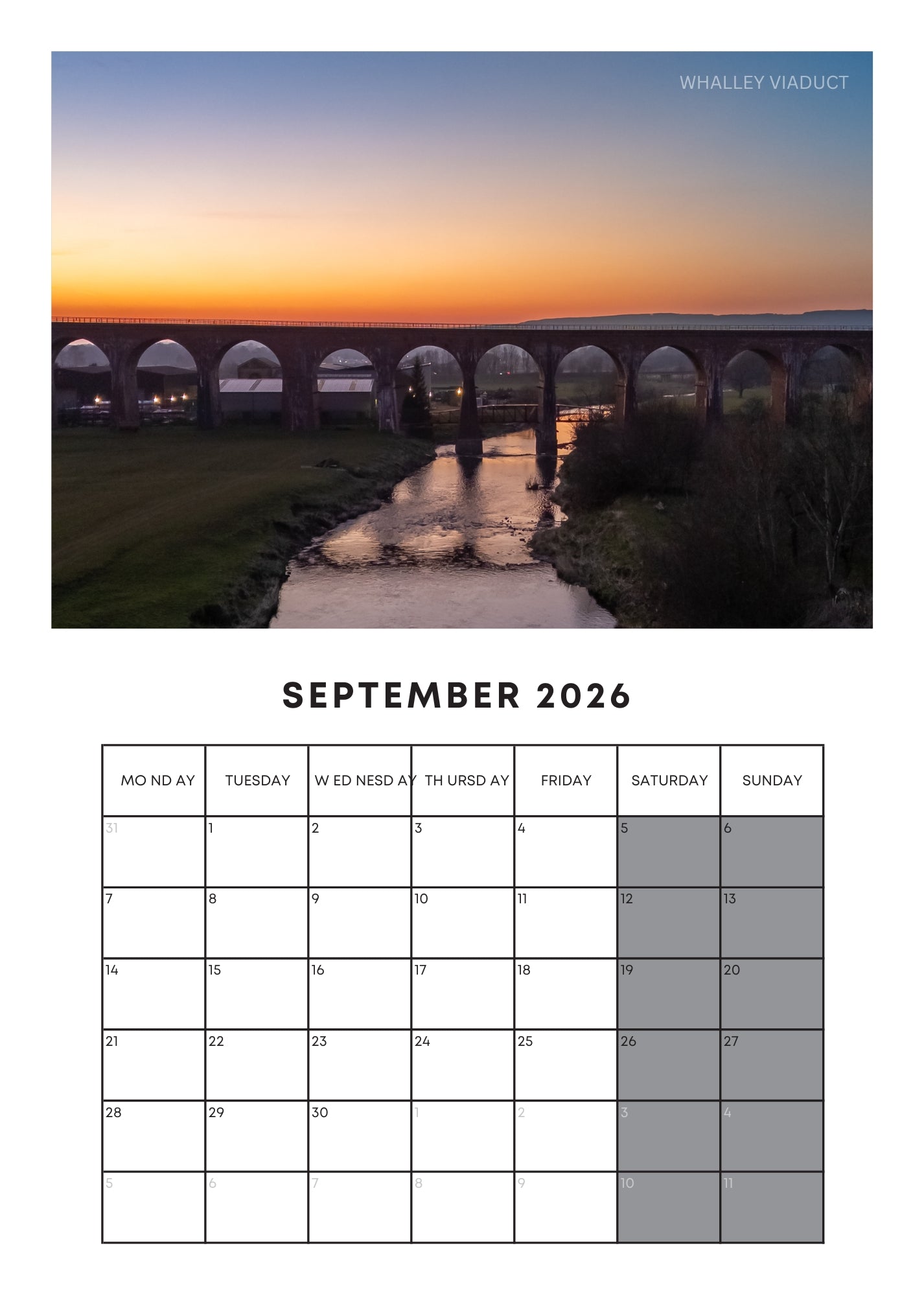 2026 Wall Calendar – Limited Edition