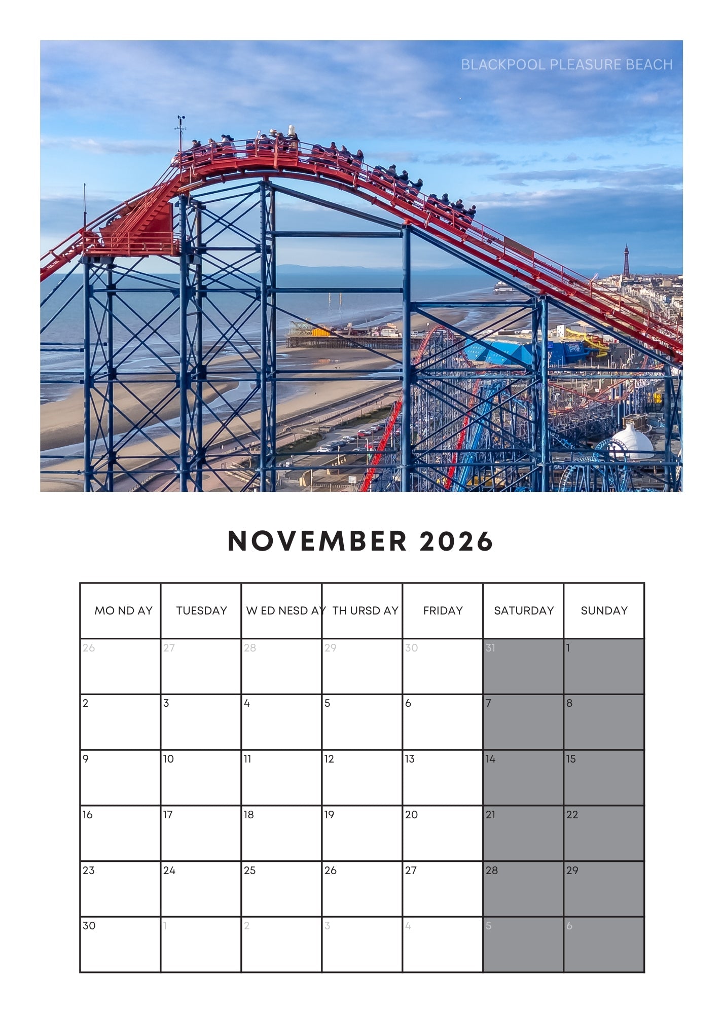 2026 Wall Calendar – Limited Edition
