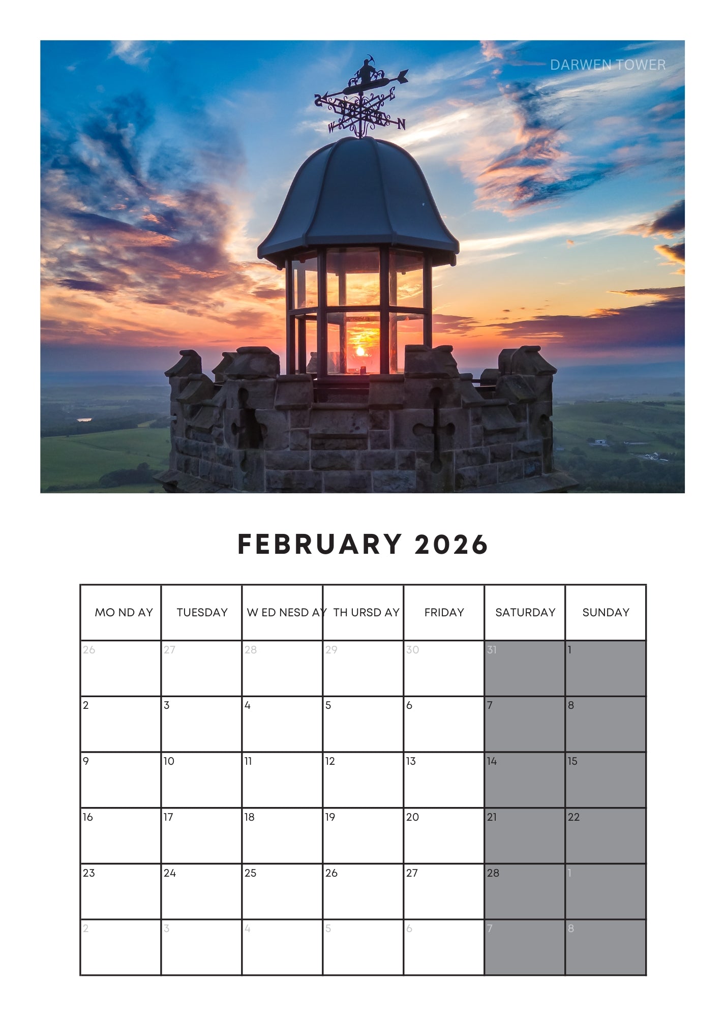2026 Wall Calendar – Limited Edition