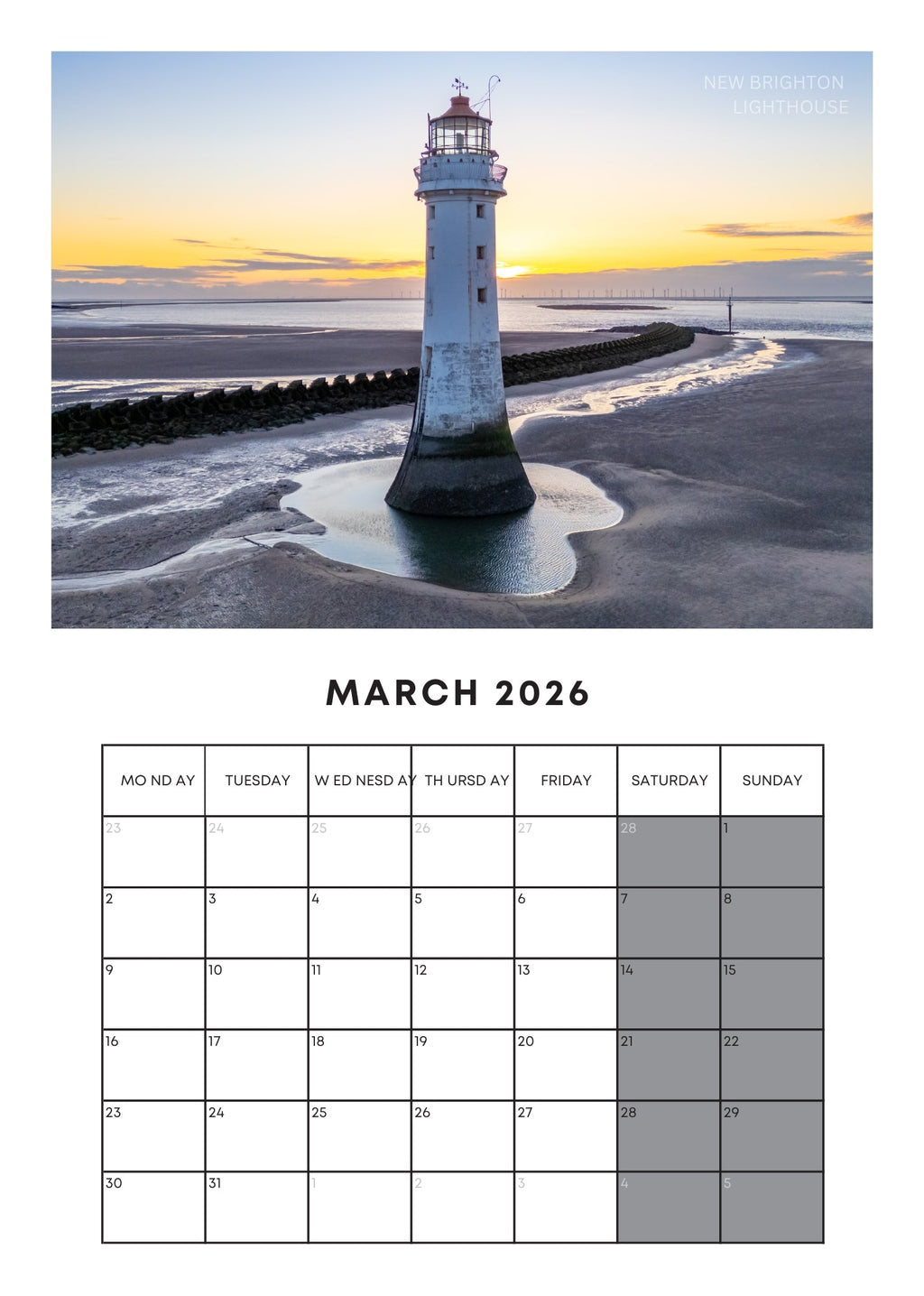 2026 Wall Calendar – Limited Edition