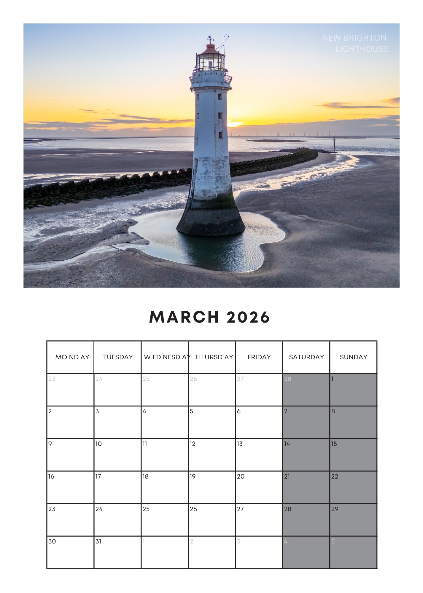 2026 Wall Calendar – Limited Edition