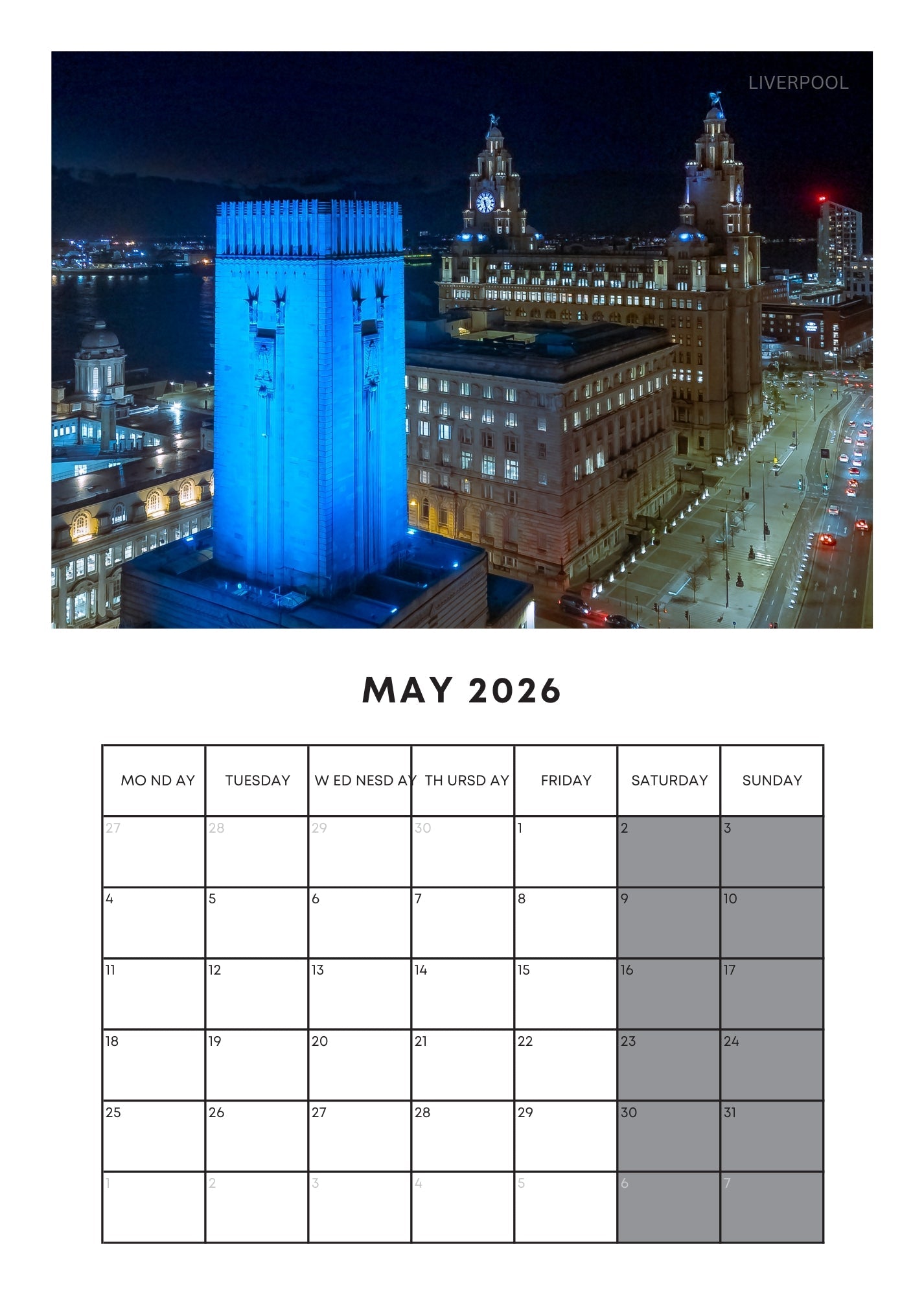2026 Wall Calendar – Limited Edition