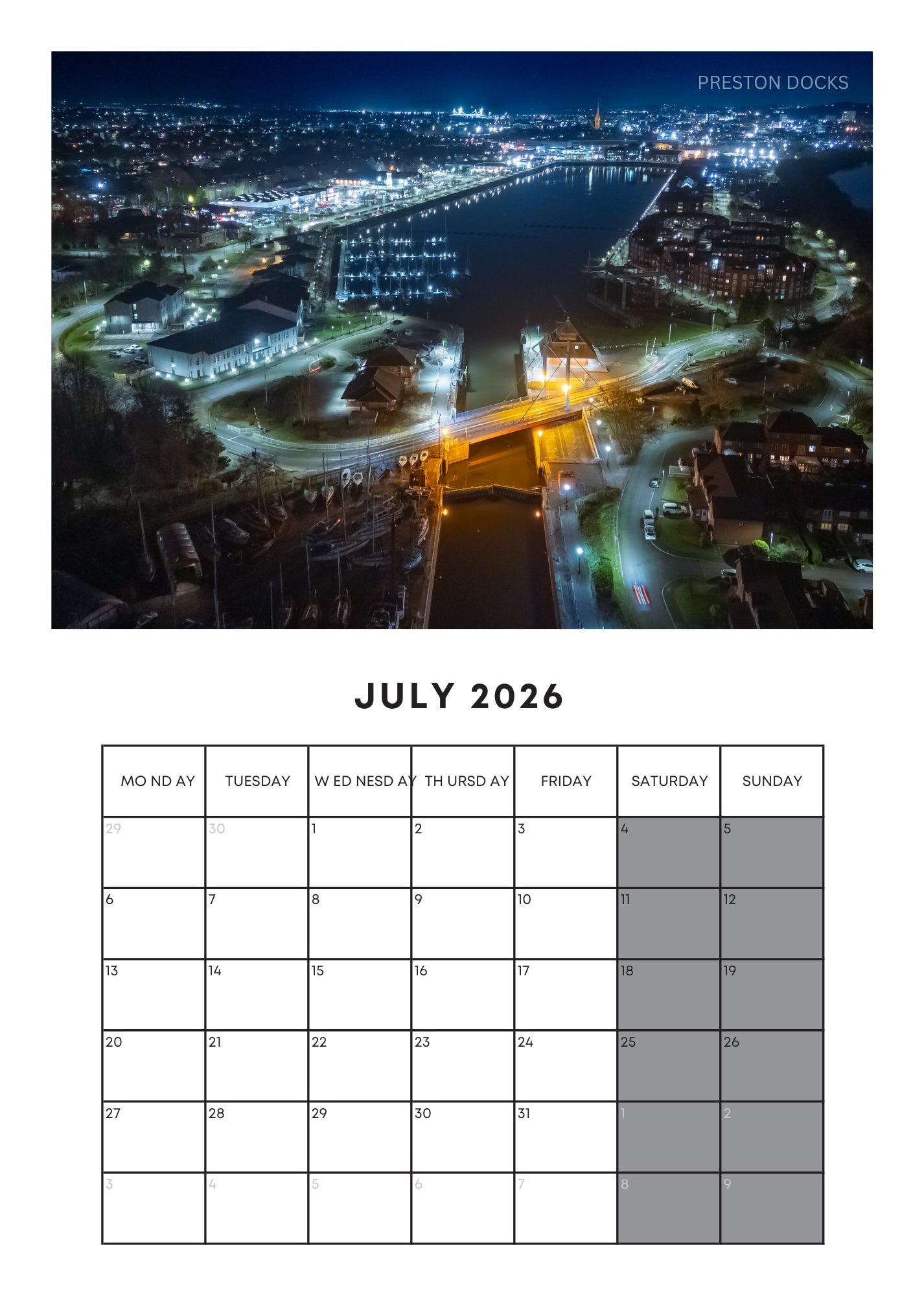 2026 Wall Calendar – Limited Edition