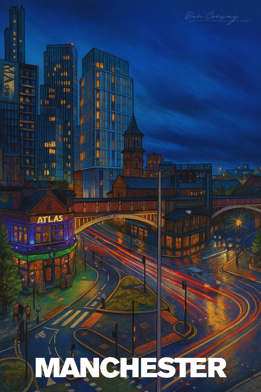Deansgate, Manchester – Urban Art Print