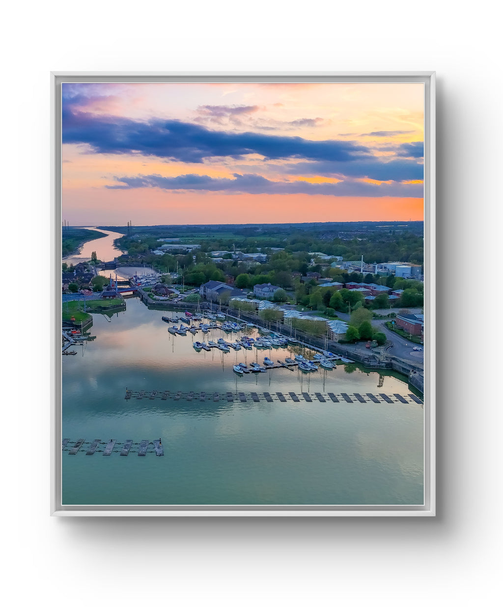 Sunset at Preston Docks