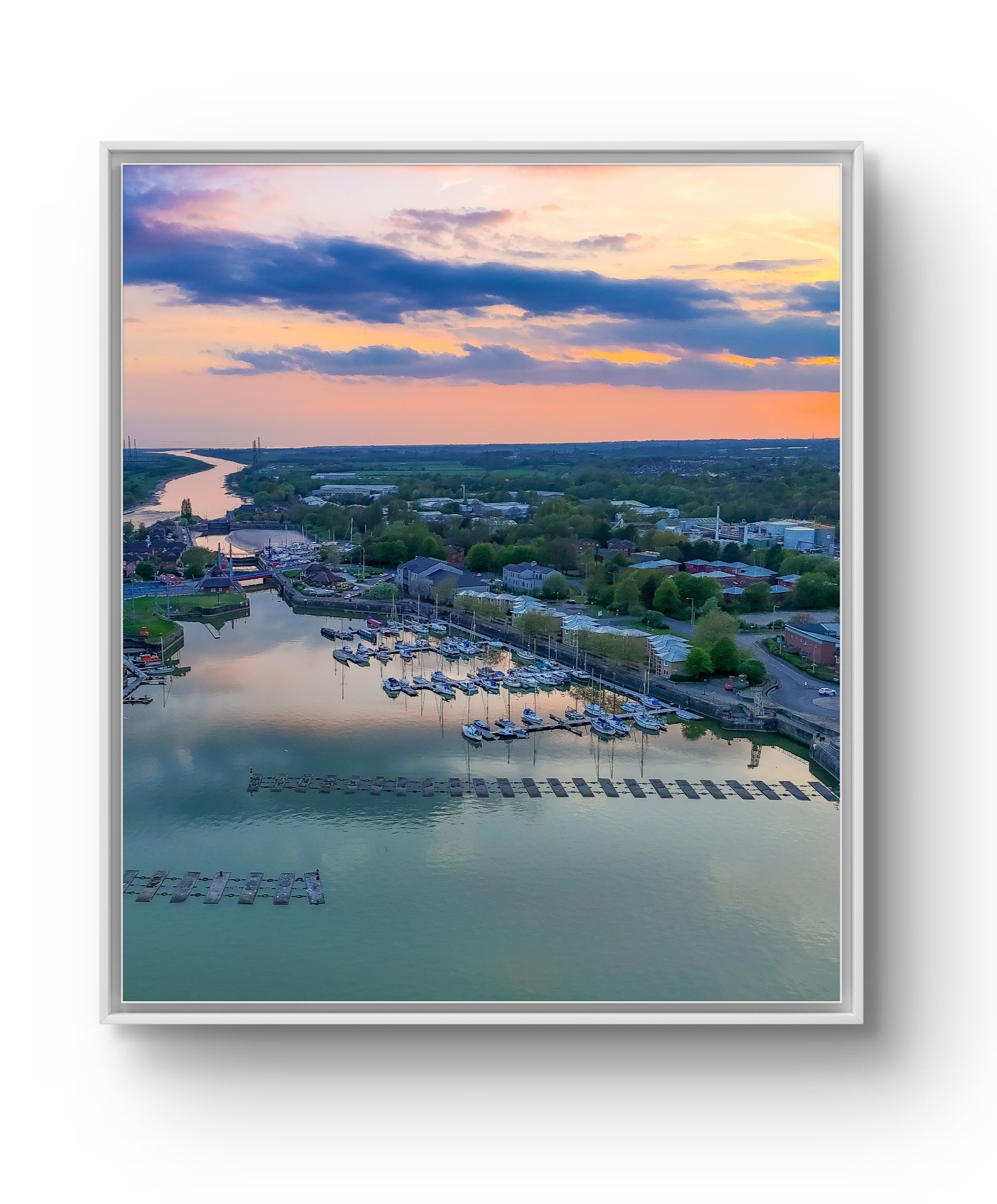 Sunset at Preston Docks