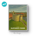 Clifford’s Tower, York – Urban Art Print